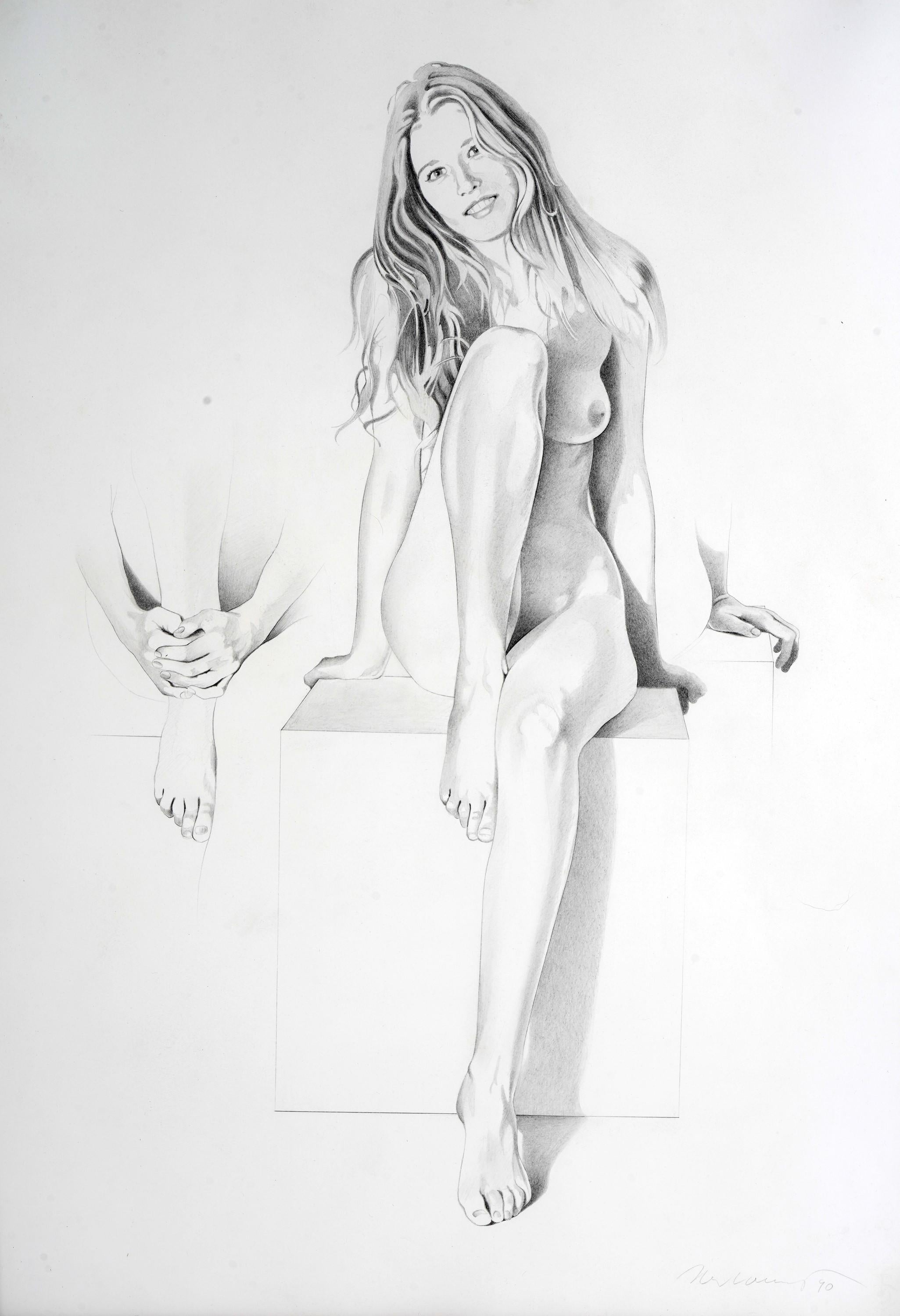 La Lección de Dibujo: Oda a Ang #6, 1990
Mel Ramos

Lápiz sobre papel
Firmado y fechado a lápiz
Hoja: 74 × 55,5 cm ( 29,1 × 21,9 pulg.)

