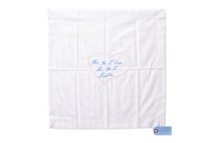 For You I Love, For You I Breathe - broderie, serviette, texte de Tracey Emin