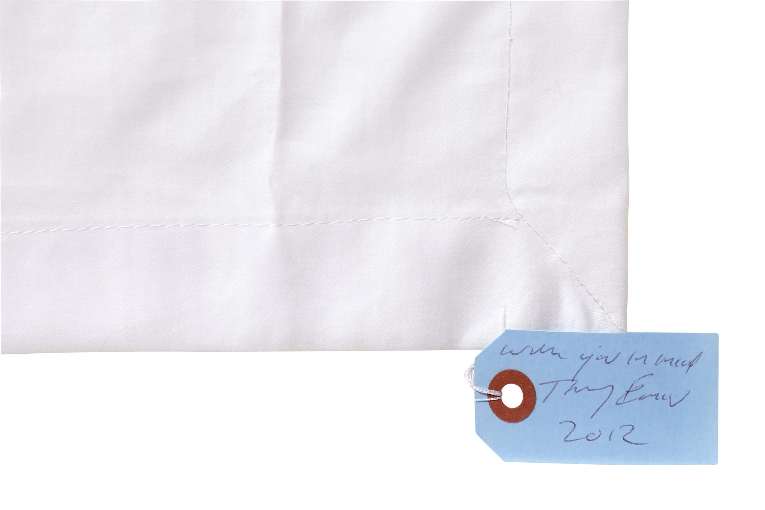 For You I Love, For You I Breathe -- Embroidery, Napkin, Text by Tracey Emin For Sale 1