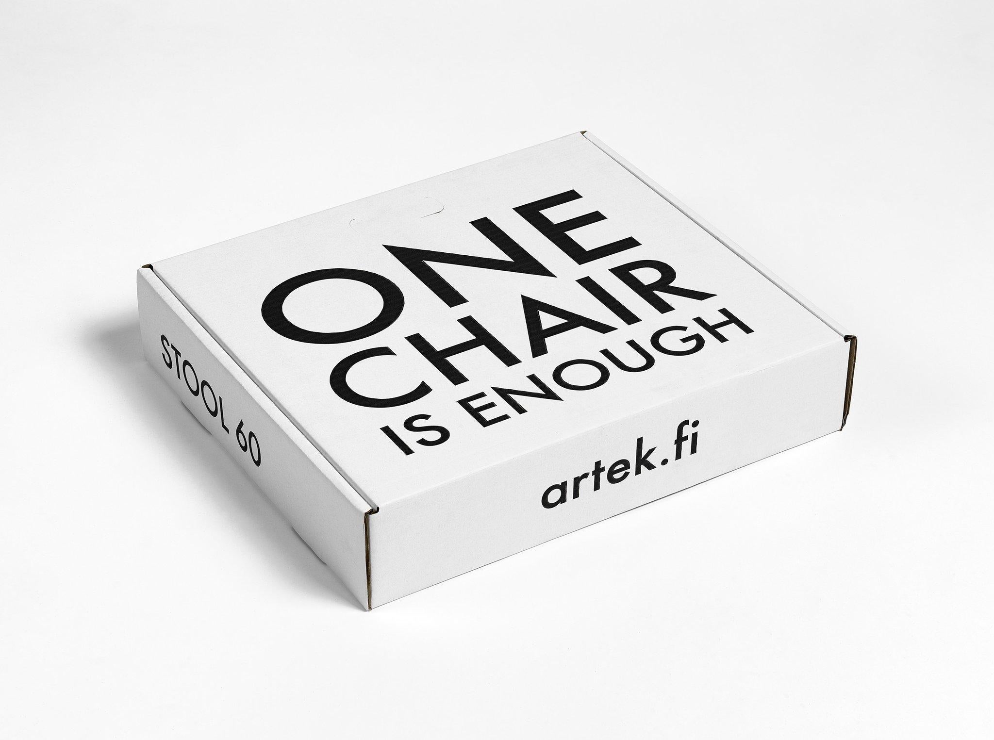 Untitled [Kiss] -- Artek Stool 60, Chair, Furniture, Text Art by Barbara Kruger For Sale 3