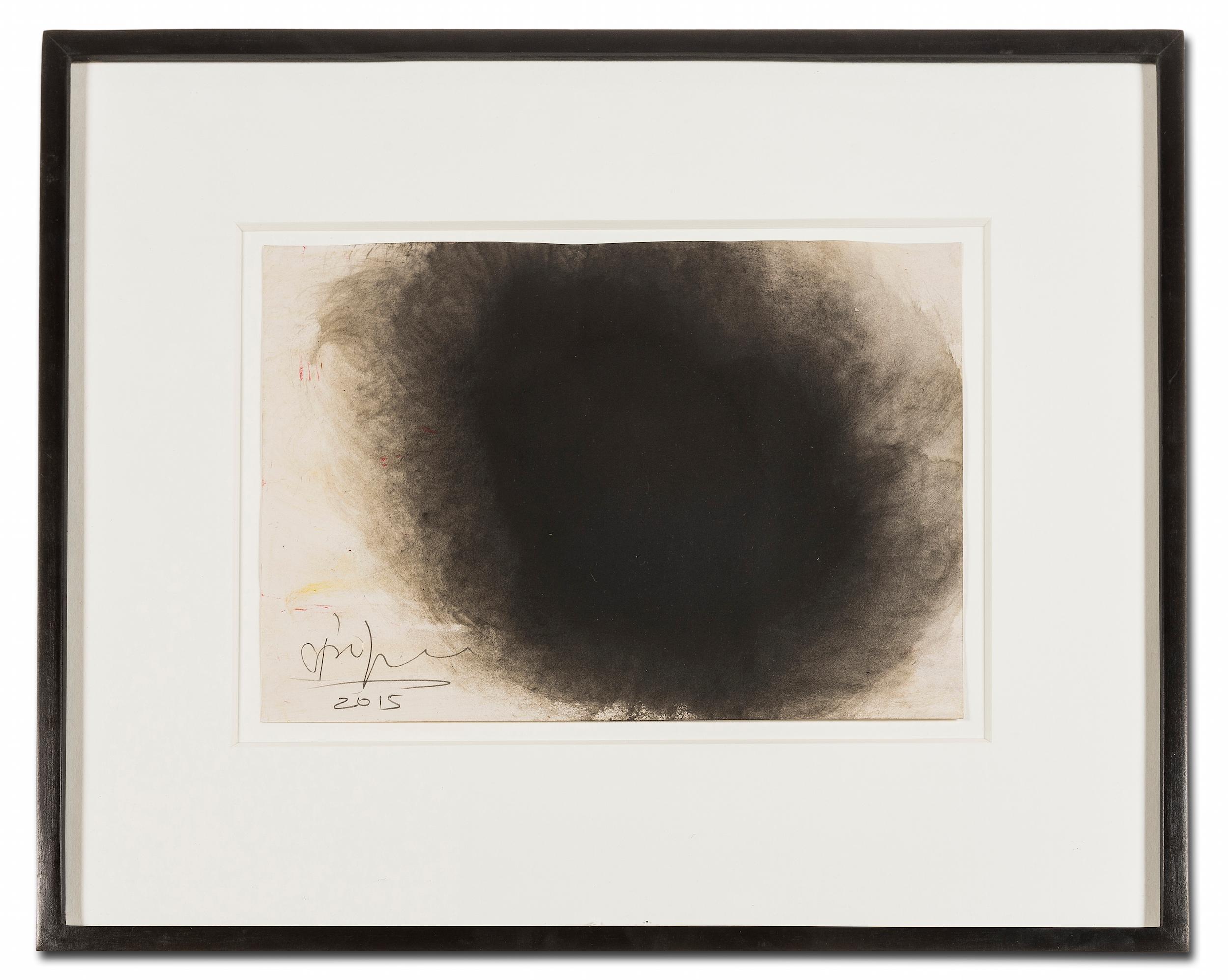 ANISH KAPOOR
Untitled, 2015

Ink and gouache on paper 
Signed and dated in pencil
Sheet: 21.0 x 29.5 cm (8.3 x 11.6 in)

Provenance: 
Private Collection, UK.
The Drawing Room, London, UK.