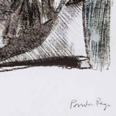Untitled [Jane Eyre] -- Print, Lithograph, Hand-coloured, Art by Paula Rego