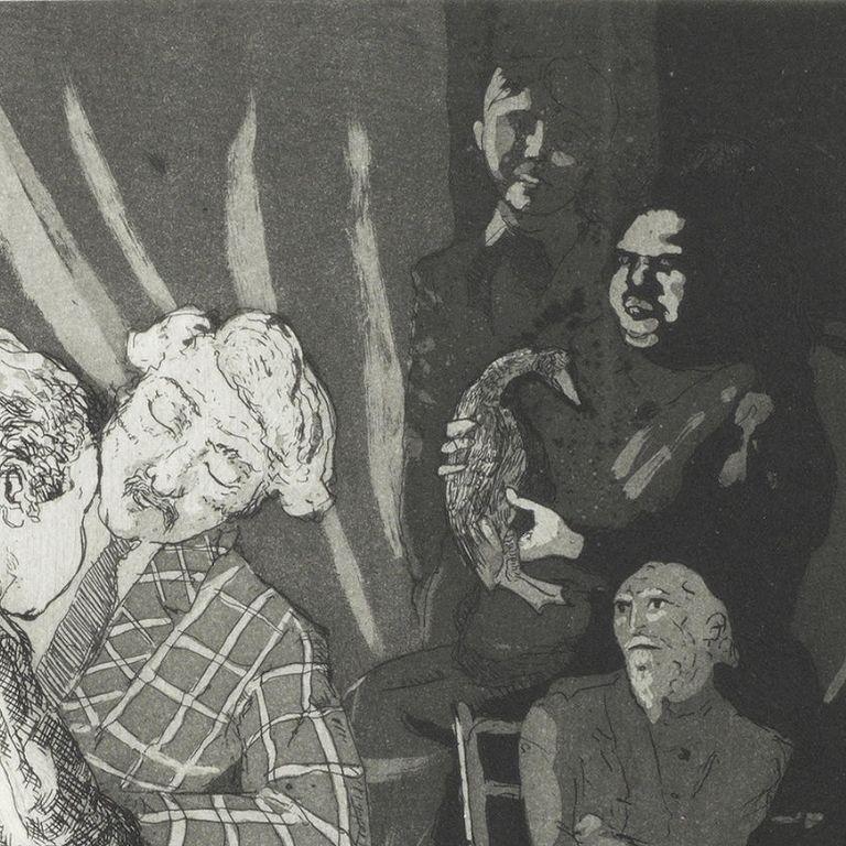 PAULA REGO
Wild Duck, 1990
Etching with aquatint, on velin Arches paper
Signed and inscribed ‘A.P.’
One of twenty-five artist's proofs aside from the edition of 75
Printed by Culford Press, London
Published by the National Art Collections Fund,