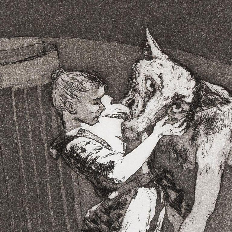 Paula Rego Him Etching, Aquatint, Pendle Witches