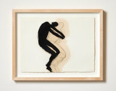 Untitled -- Drawing, Charcoal, Unique, Human Figure by Antony Gormley
