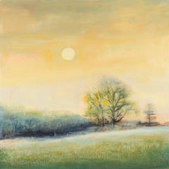 Paradise, May 13, acrylic landscape painting on board