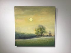 Paradise, May 13, acrylic landscape painting on board