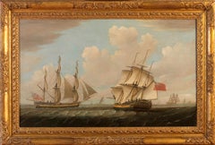 Late 18th Century Sailing Marine Painting 'The Neptune' by Robert Willoughby
