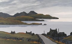 Contemporary Welsh Landscape 'Evening Tide Across the Bay' by David Barnes