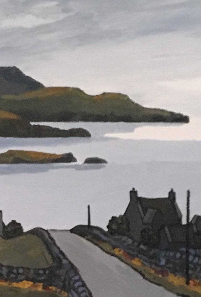 Contemporary Welsh Landscape 'Evening Tide Across the Bay' by David Barnes For Sale 5