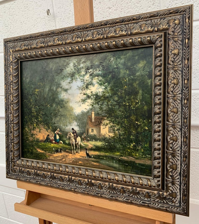 figures in a landscape painting