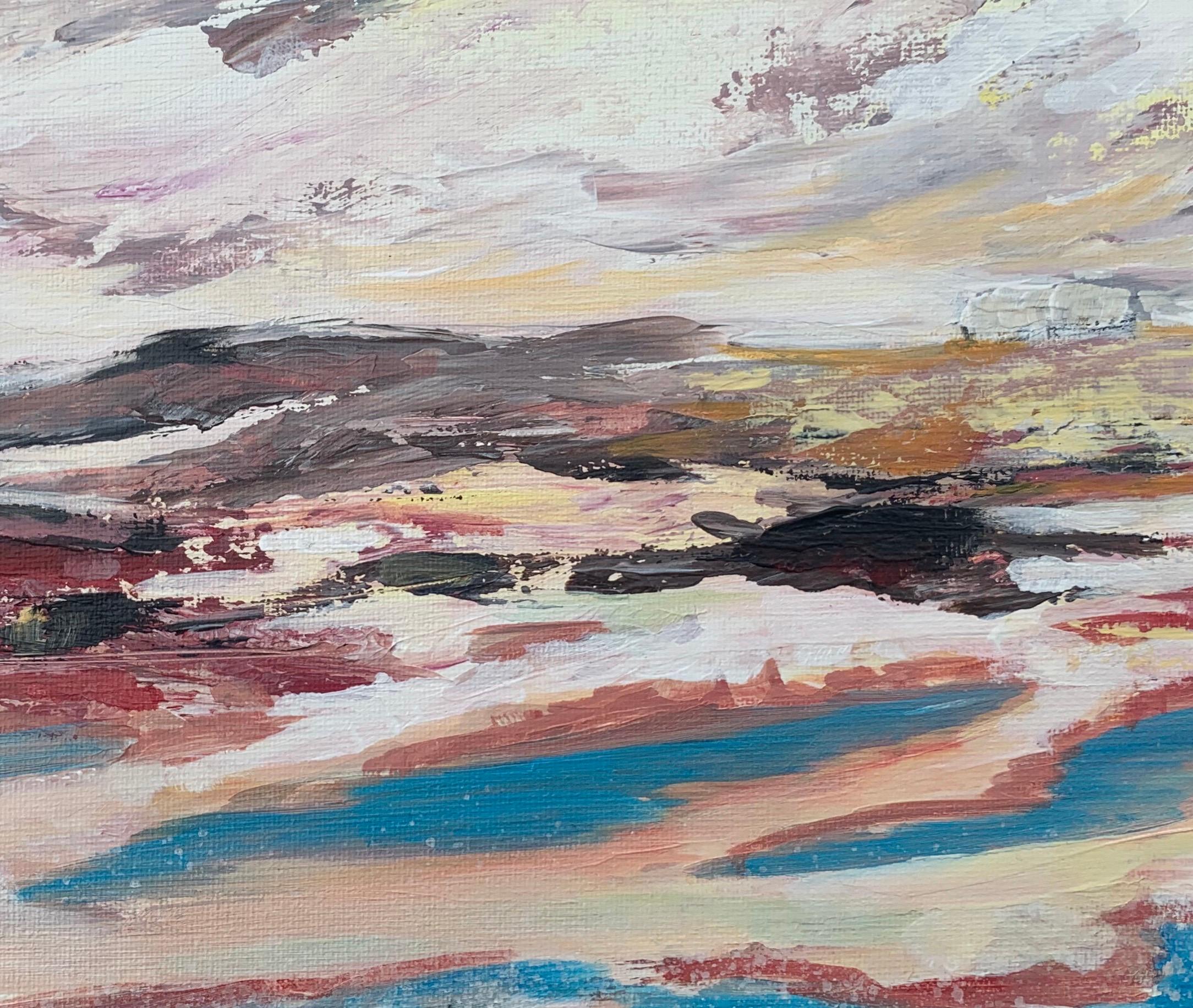 Abstract Study of English Seascape Shoreline by Contemporary British Artist For Sale 2