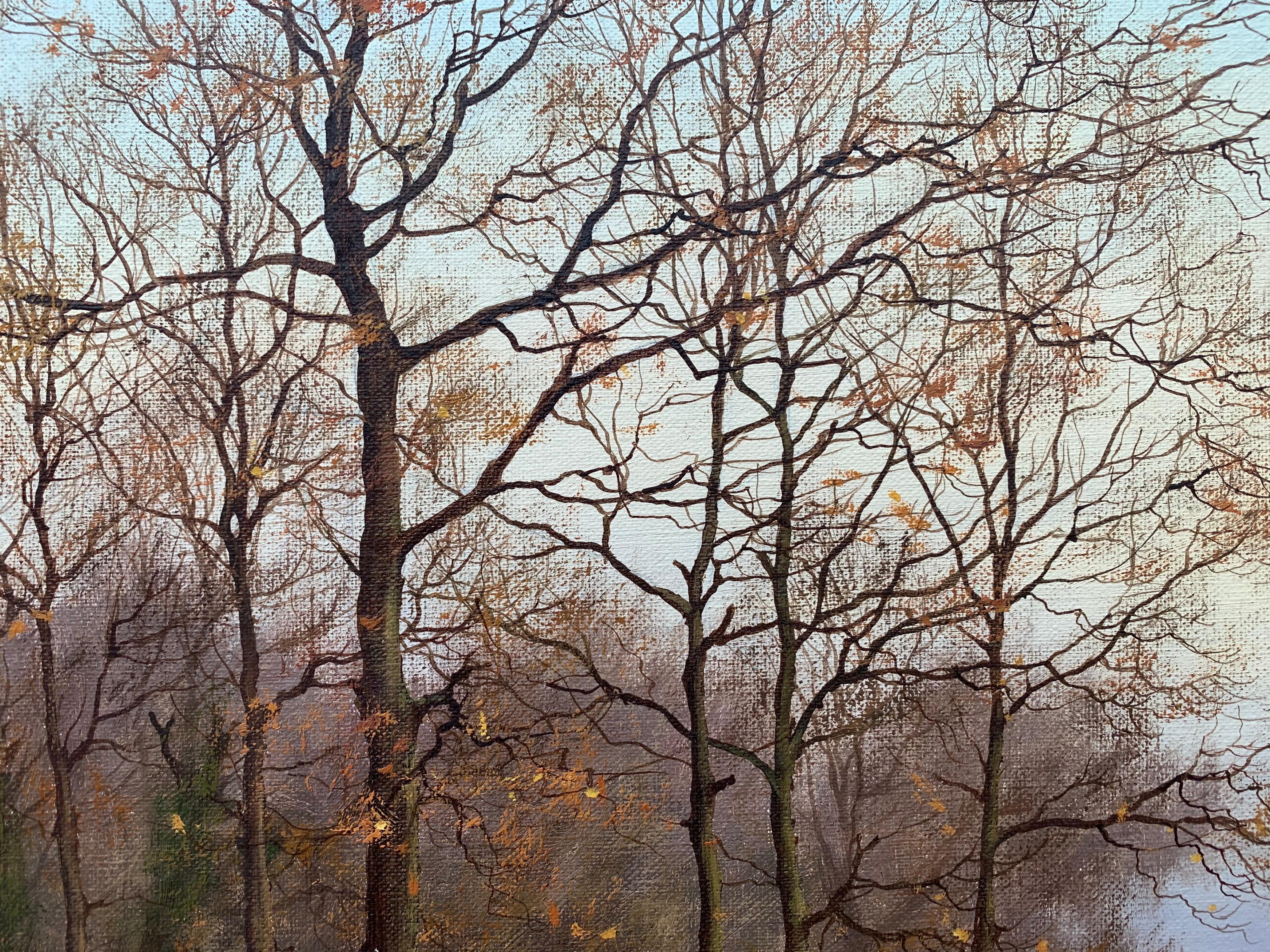 Traditional Oil Painting of Forest & Stream in the English Countryside by Modern British Artist

Art measures 24 x 16 inches
Frame measures 30 x 22 inches (approx.)

James Wright was born in Peterborough in 1935 and now lives in Lincolnshire. James