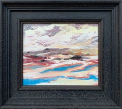 Abstract Study of English Seascape Shoreline by Contemporary British Artist