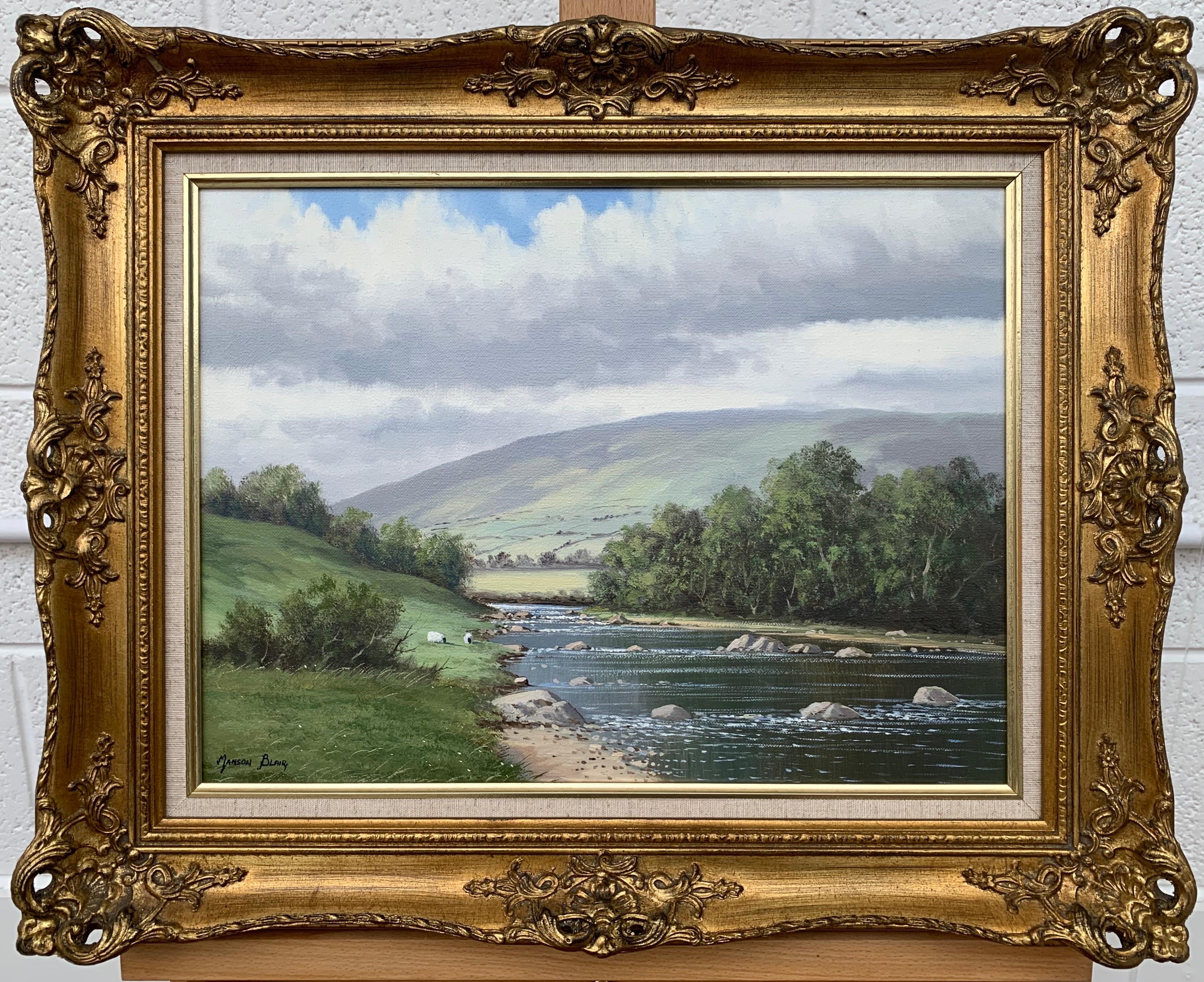 Original Oil Painting of the River Dun in County Antrim Ireland by Irish Artist 7