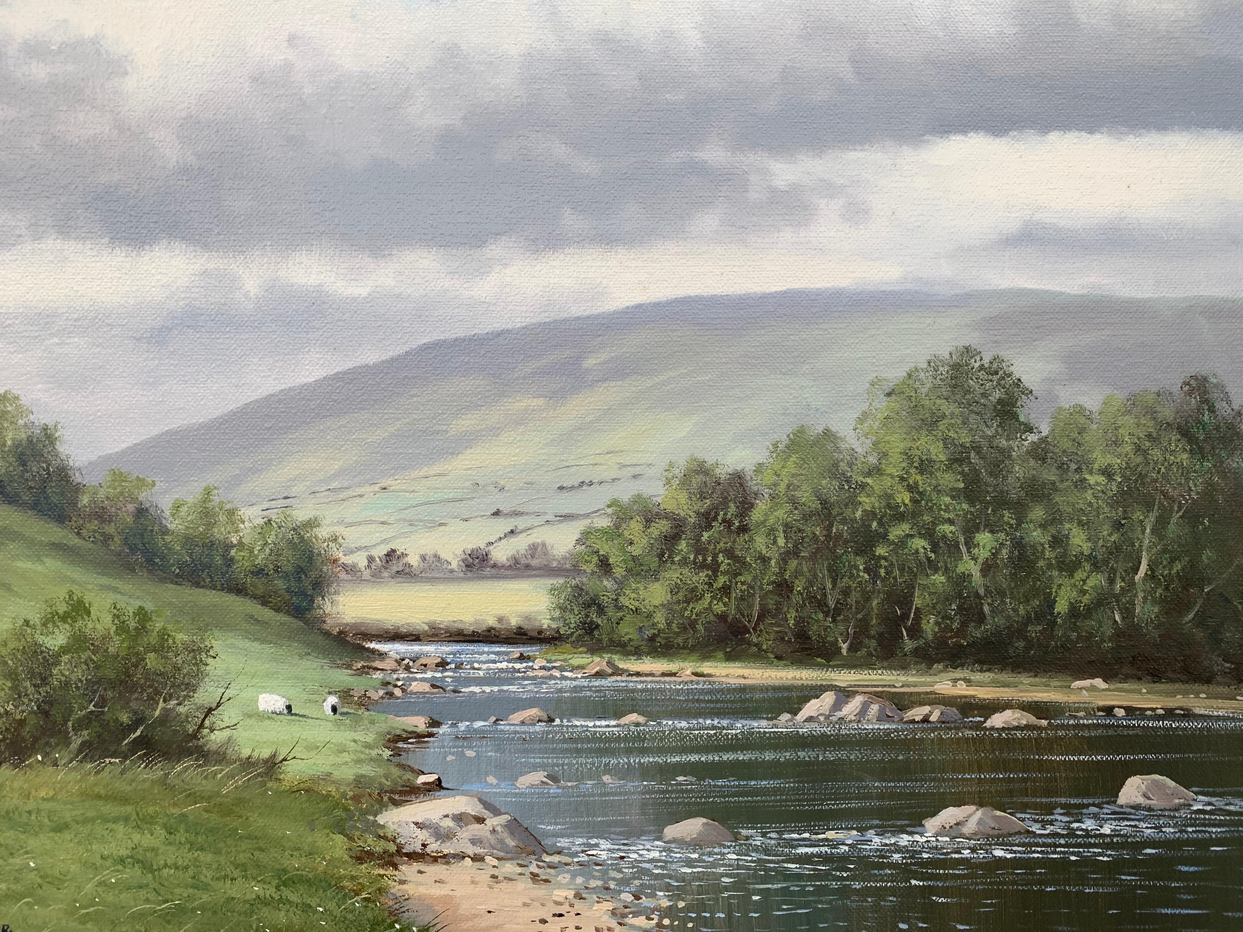 Original Oil Painting of the River Dun in County Antrim Ireland by Irish Artist 4