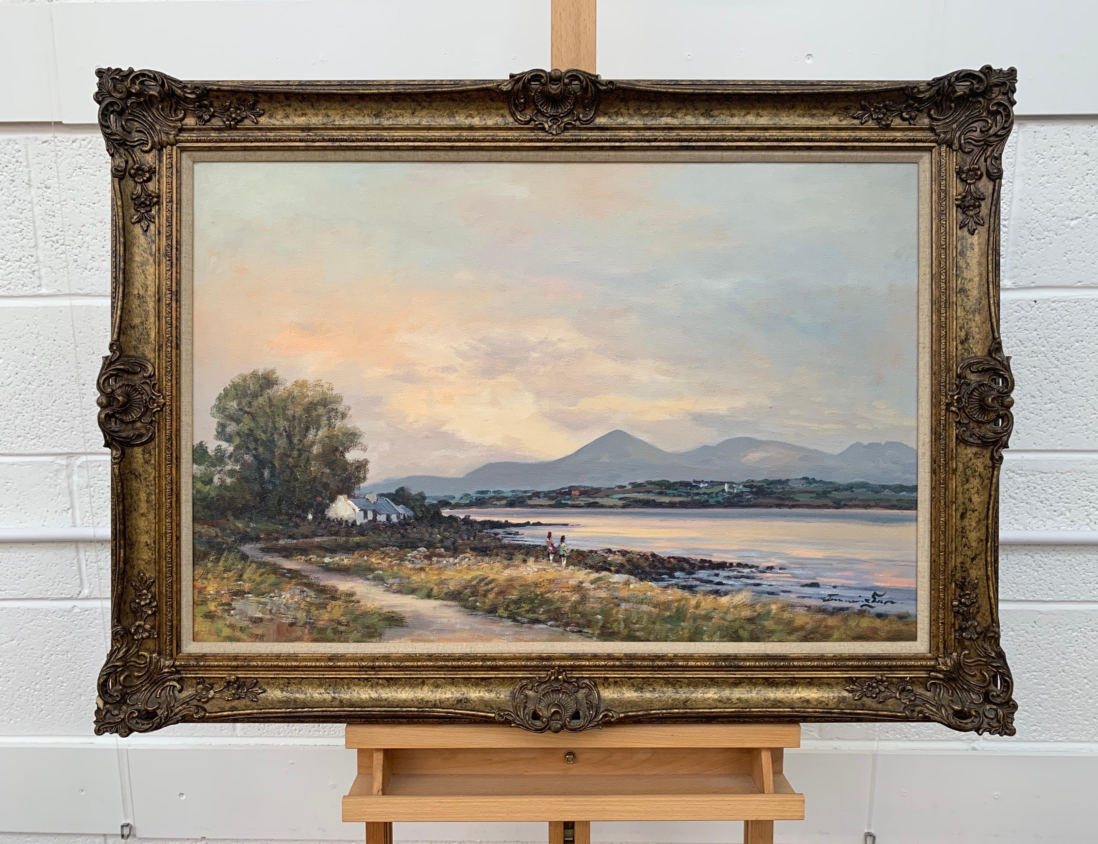 Oil Painting of Murlough Bay with the Mourne Mountains in the Distance Ireland For Sale 6
