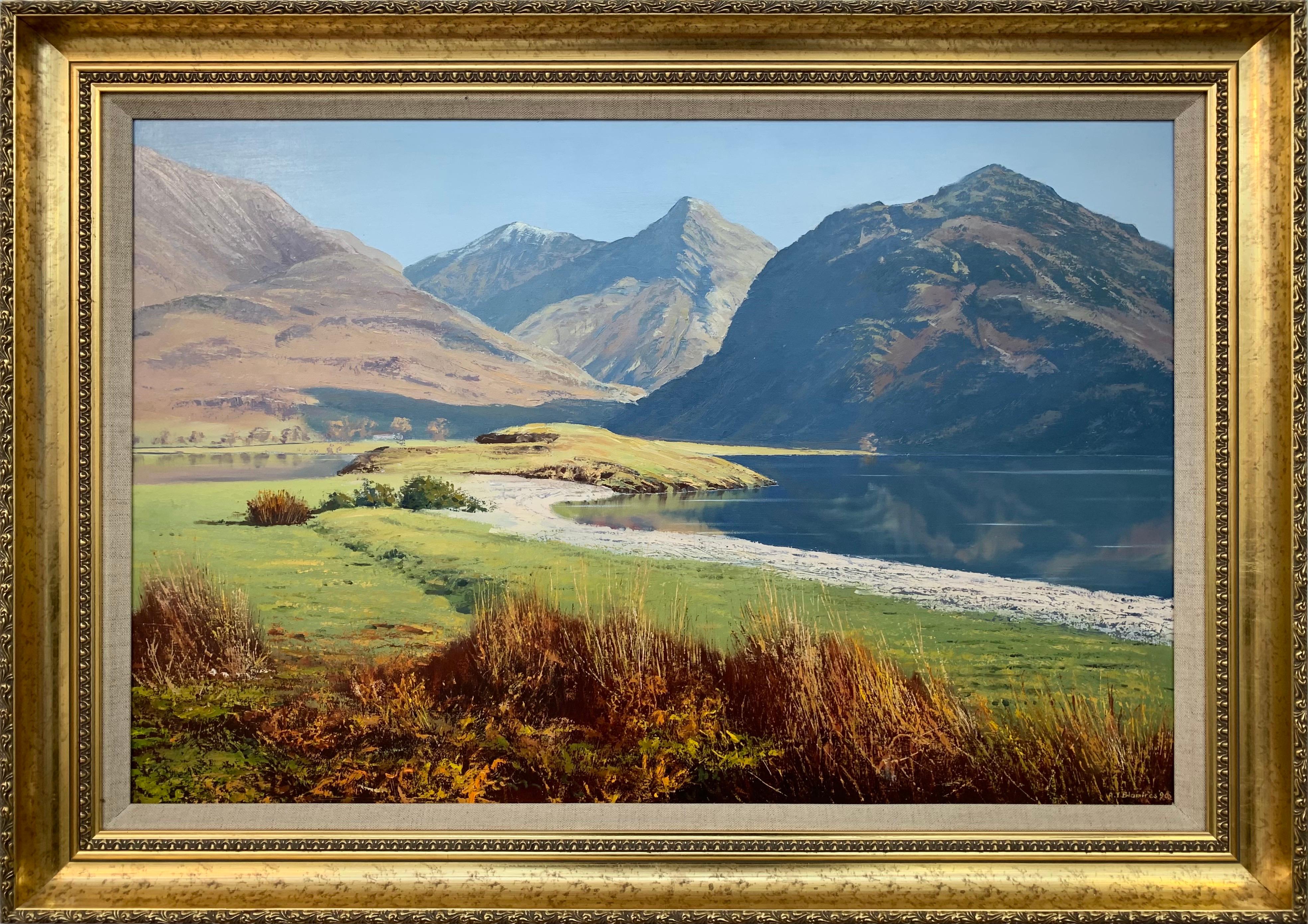 Arthur Terry Blamires Landscape Painting - Crummock Water in the English Lake District by Modern British Landscape Artist