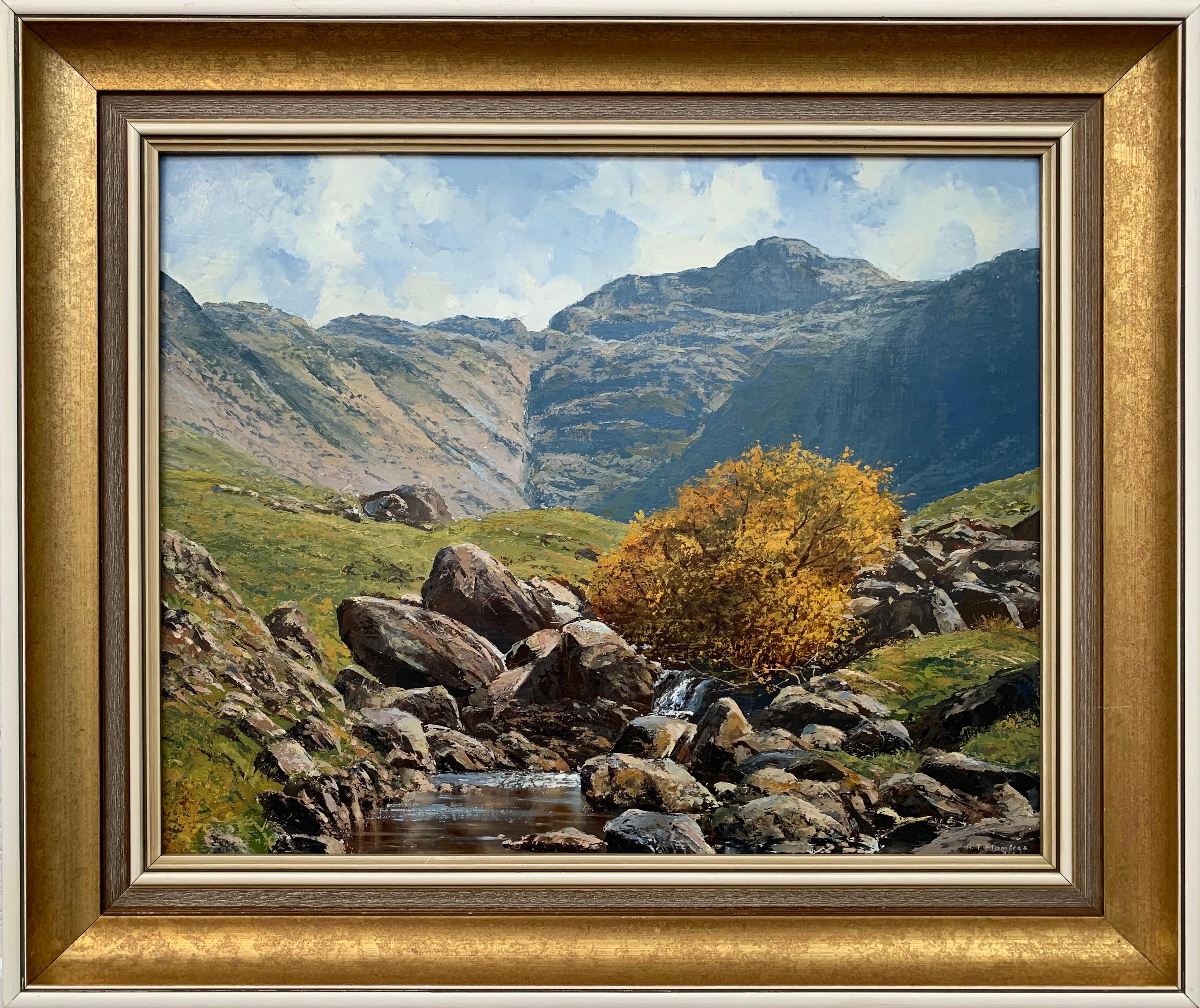 Landscape Art Arthur Terry Blamires - Peinture à l'huile de la région des lacs anglais par un artiste paysagiste Modern British
