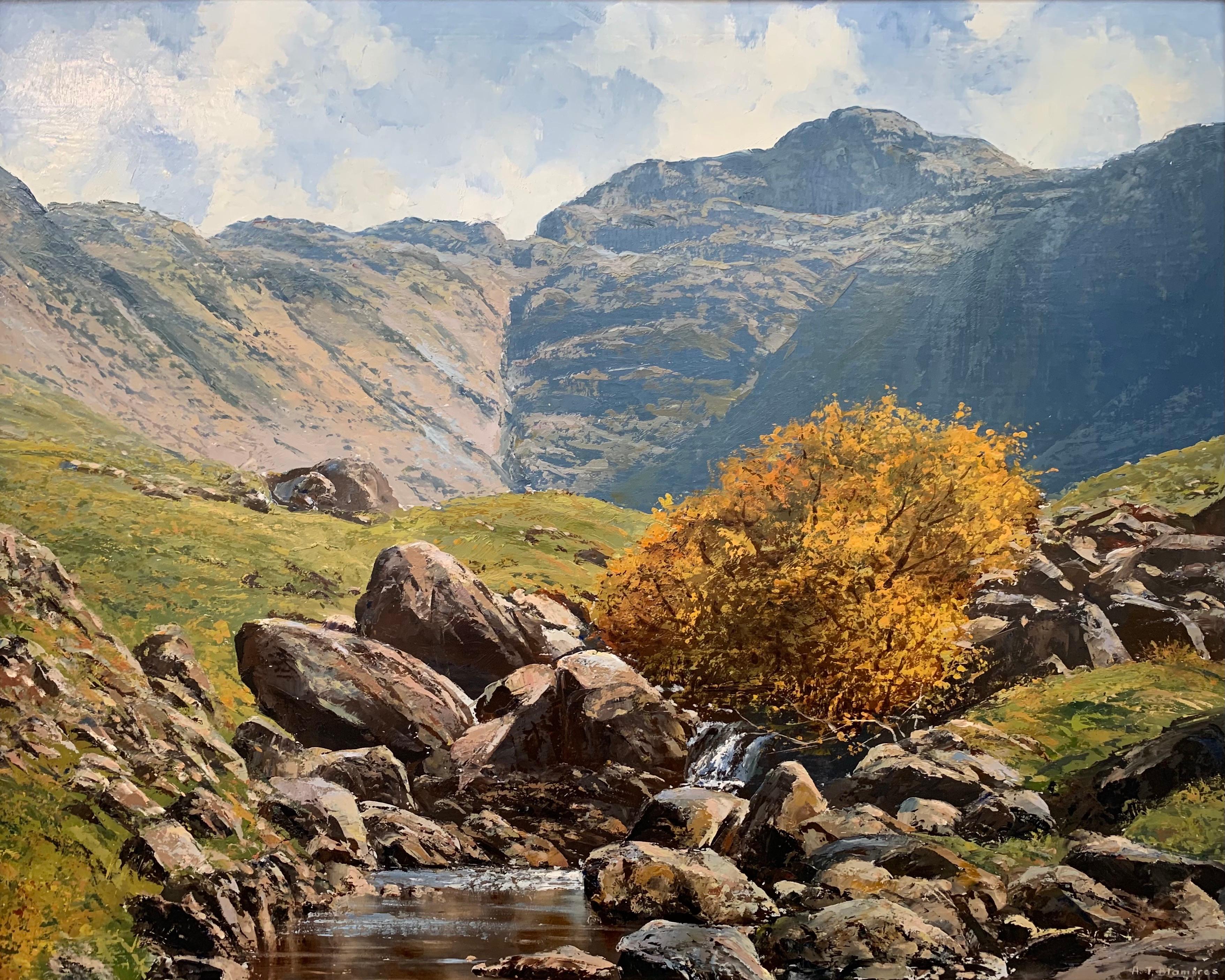 Oil Painting of the English Lake District by Modern British Landscape Artist For Sale 1