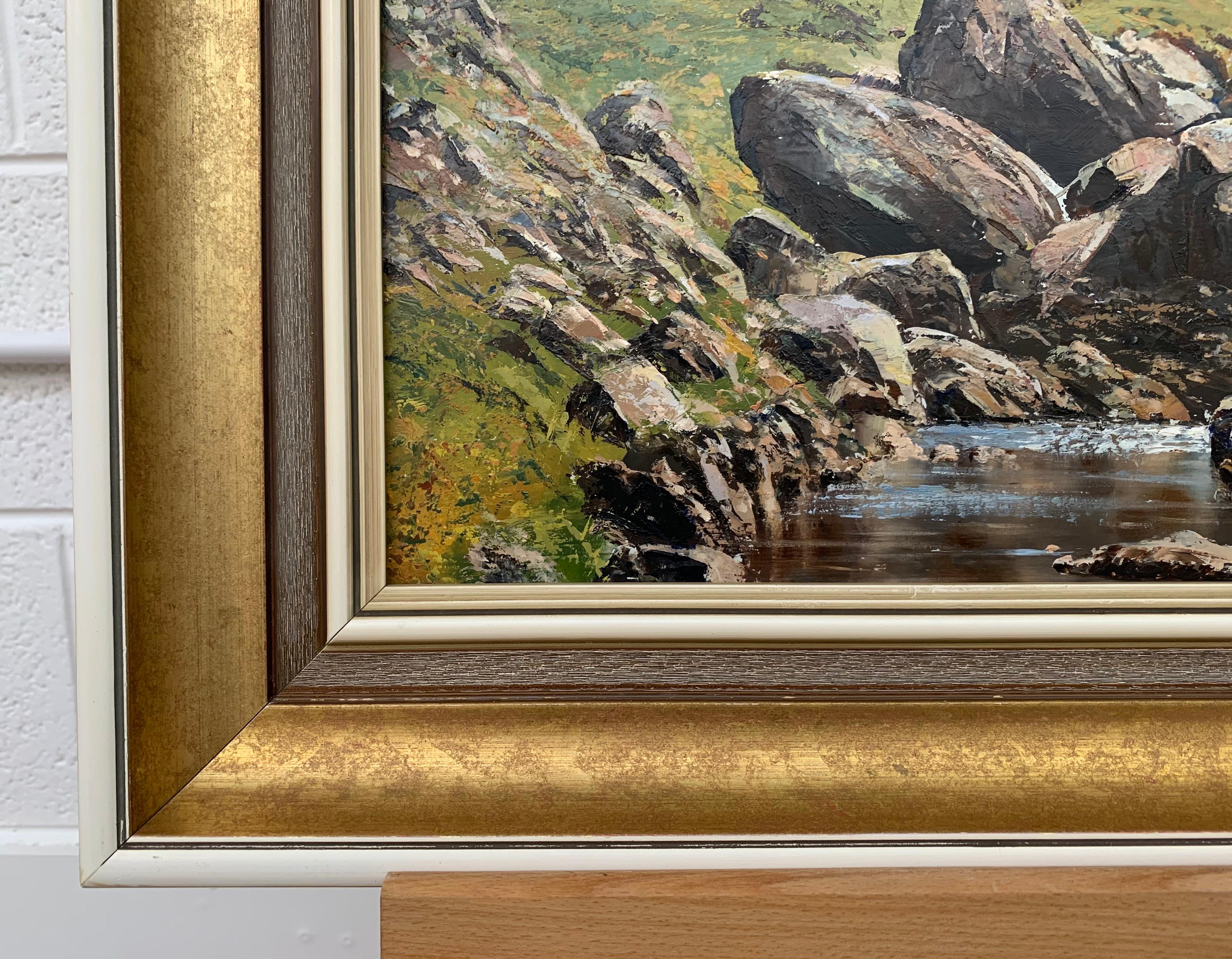 Pittura a olio del Lake District inglese realizzata da un artista di paesaggi Modern British in vendita 4