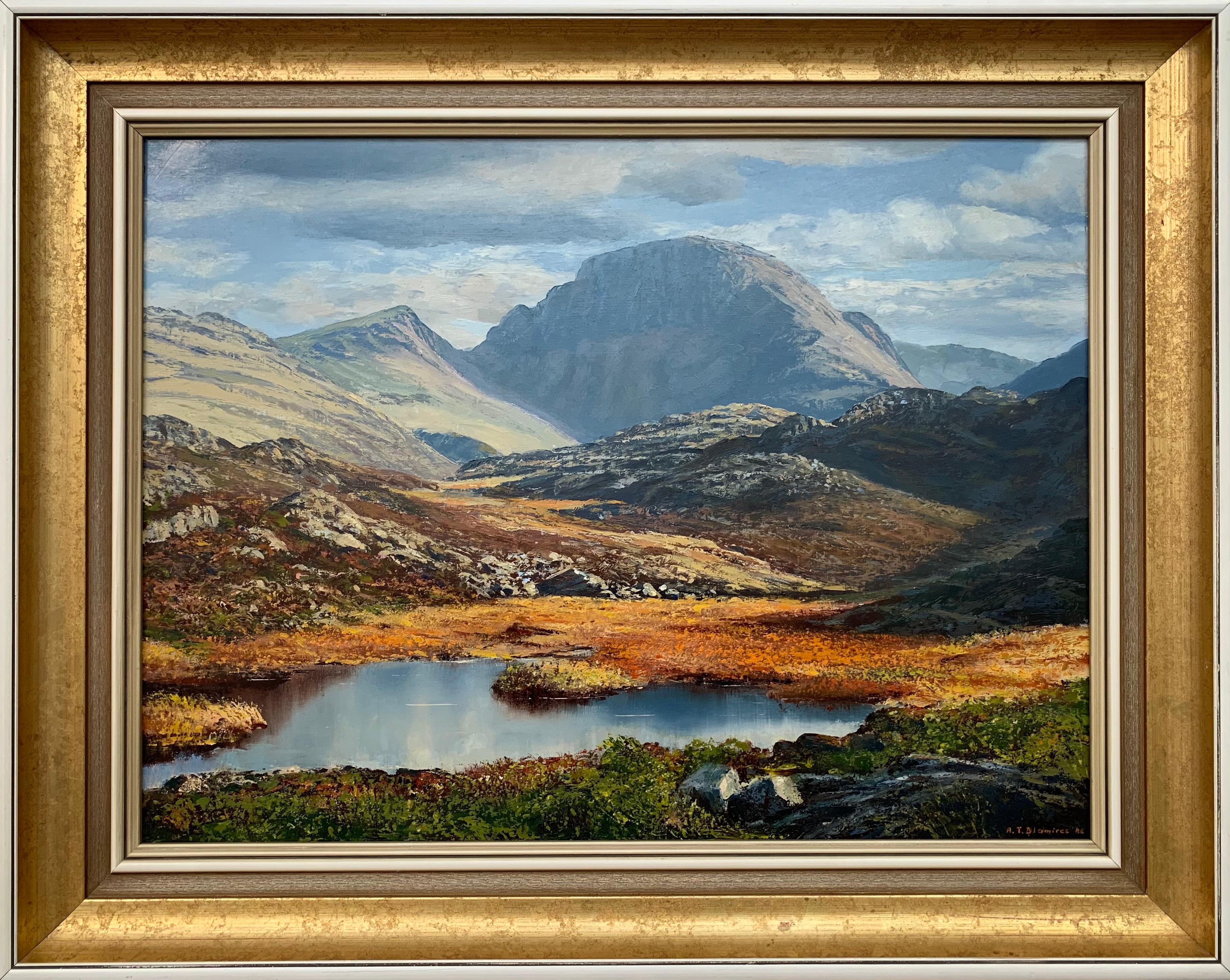 Arthur Terry Blamires Landscape Painting - Great Gable in the English Lake District by Modern British Landscape Artist