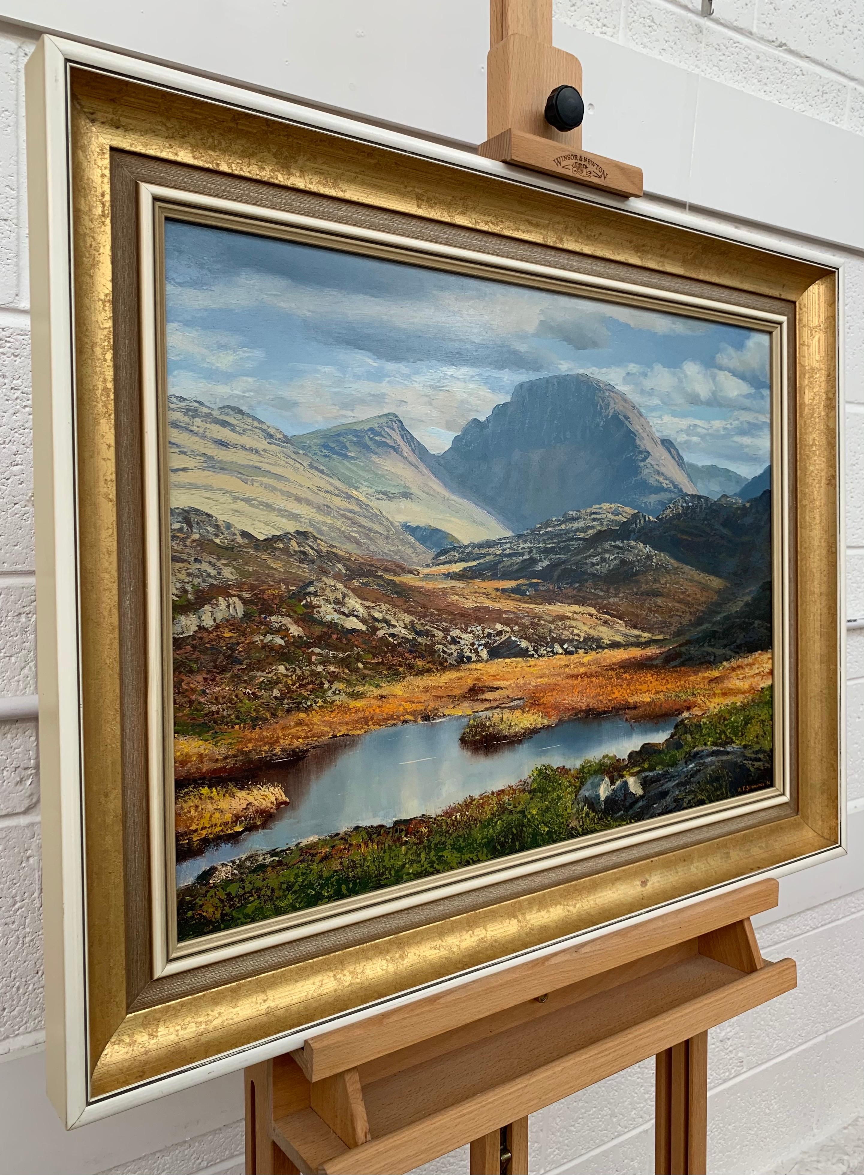 Great Gable in the English Lake District by Modern British Landscape Artist - Painting by Arthur Terry Blamires