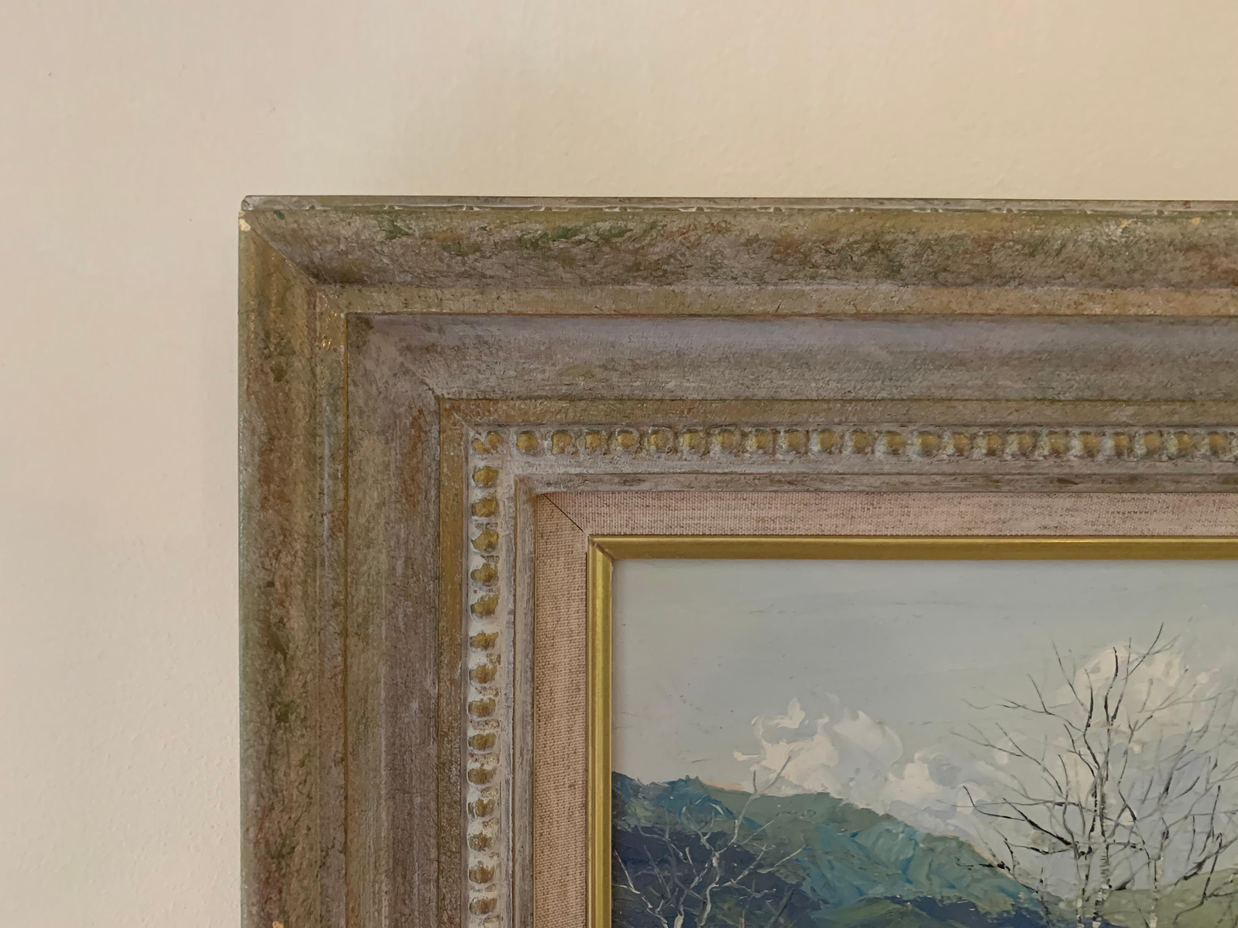 Pittura a olio delle montagne e dei laghi di Snowdon in Wales di un artista Modern British in vendita 5