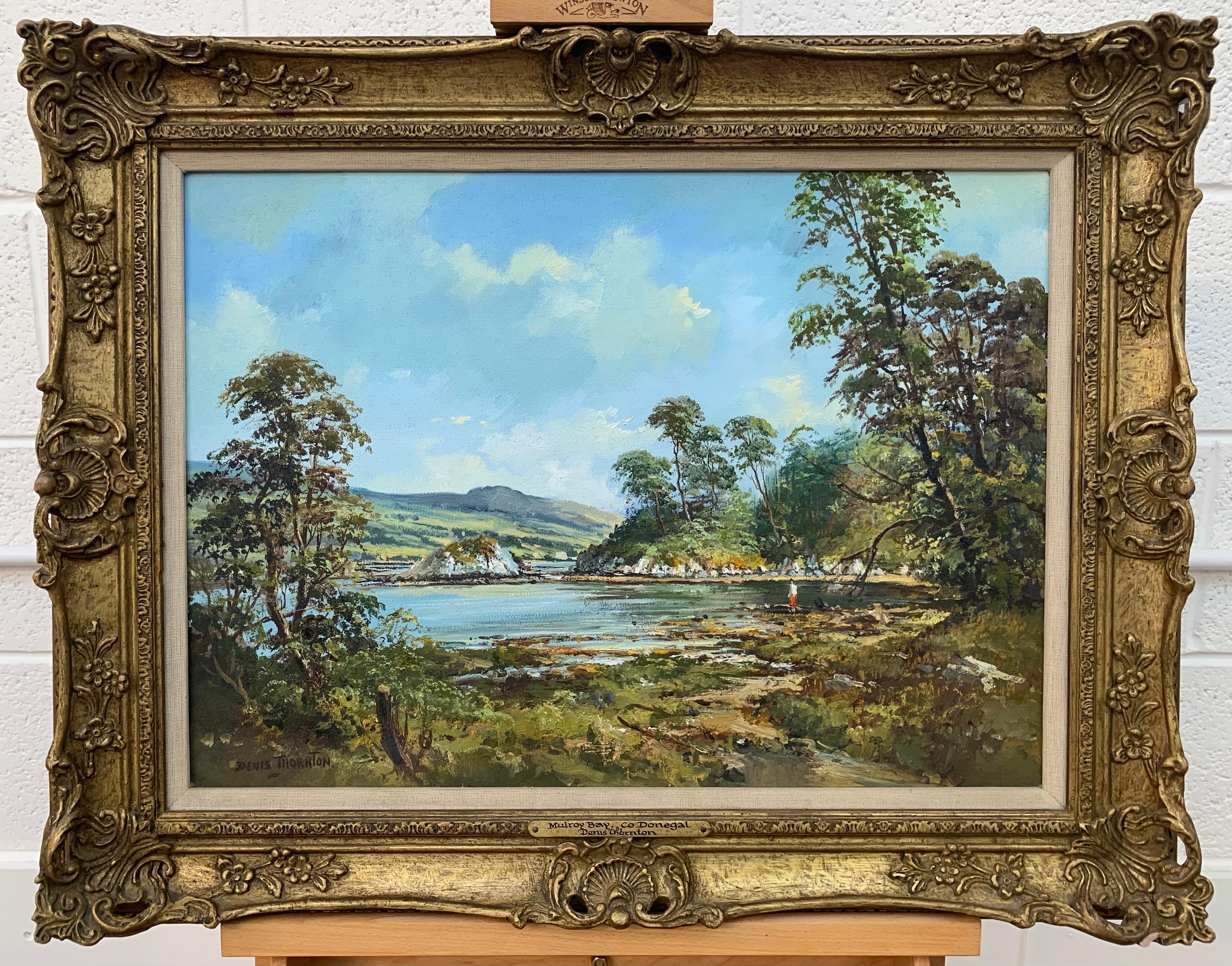 Original Post-War Oil Painting of Mulroy Bay Donegal Ireland by Irish Artist For Sale 10