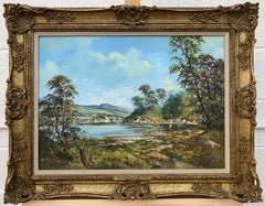 Original Post-War Oil Painting of Mulroy Bay Donegal Ireland by Irish Artist