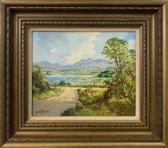 Vintage Oil Painting of Lough Island in County Down Ireland by Modern Irish Artist