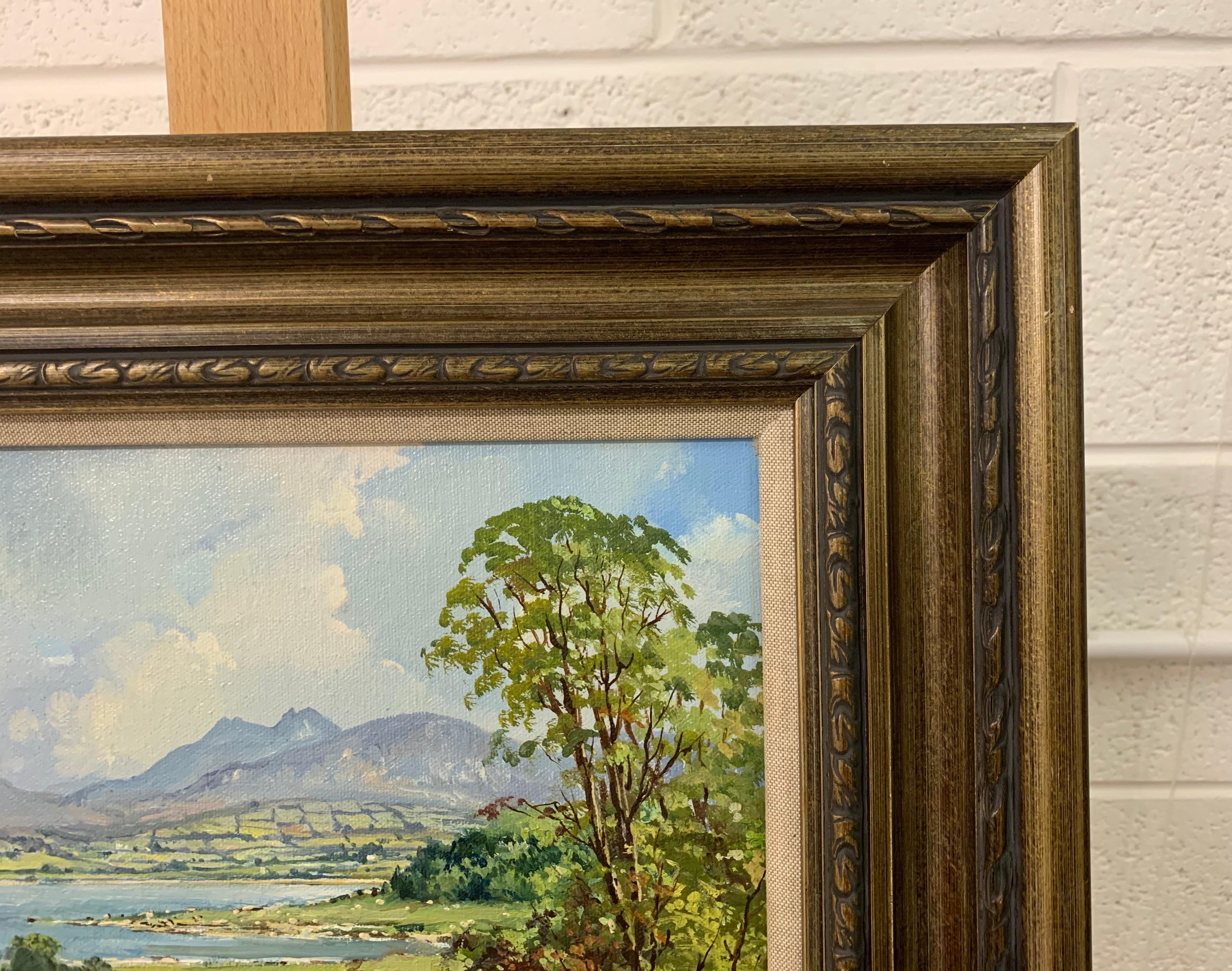 Oil Painting of Lough Island in County Down Ireland by Modern Irish Artist Denis Thornton (1937-1999)

Art measures 12 x 10 inches
Frame measures 18 x 16 inches 
