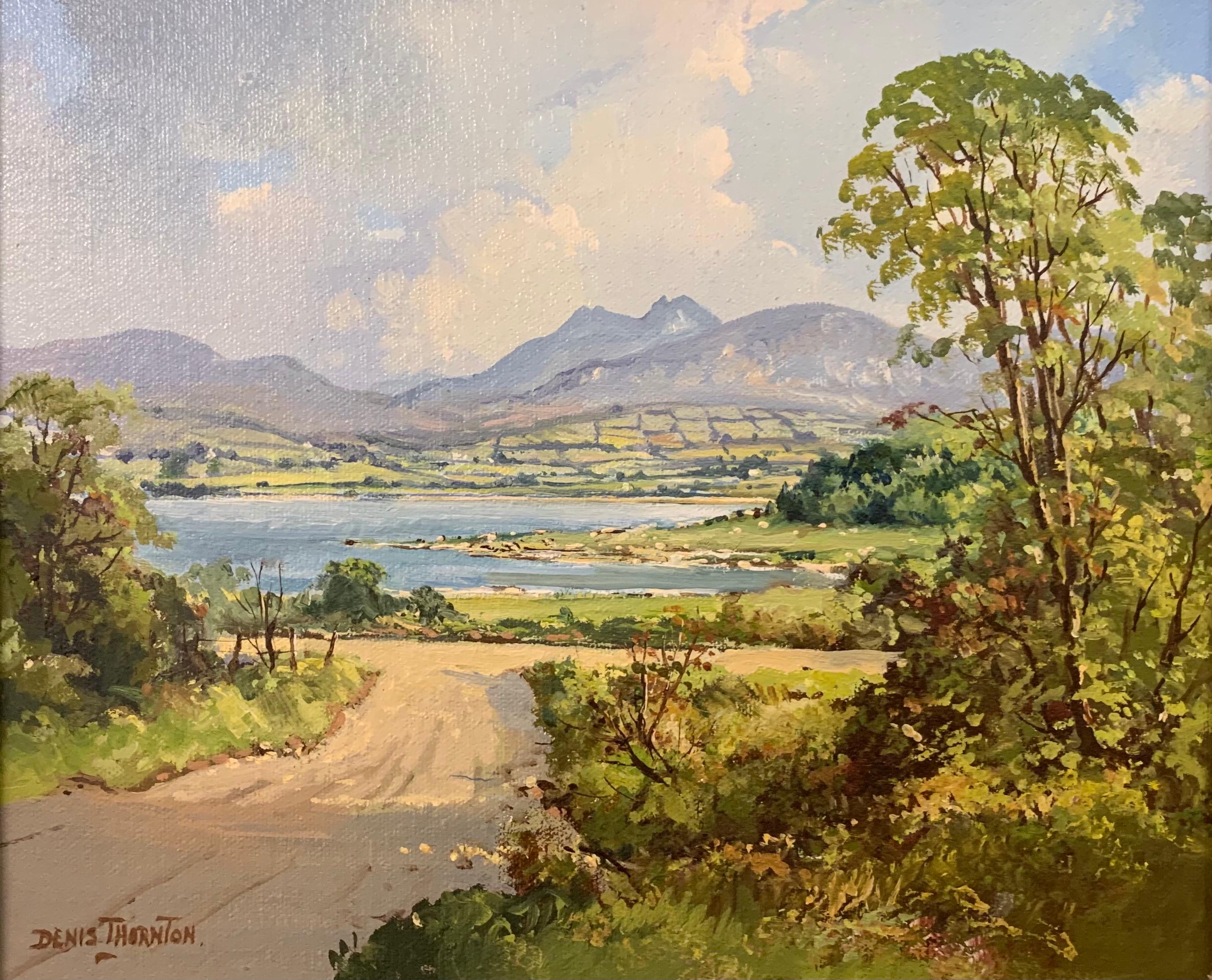 Oil Painting of Lough Island in County Down Ireland by Modern Irish Artist For Sale 3