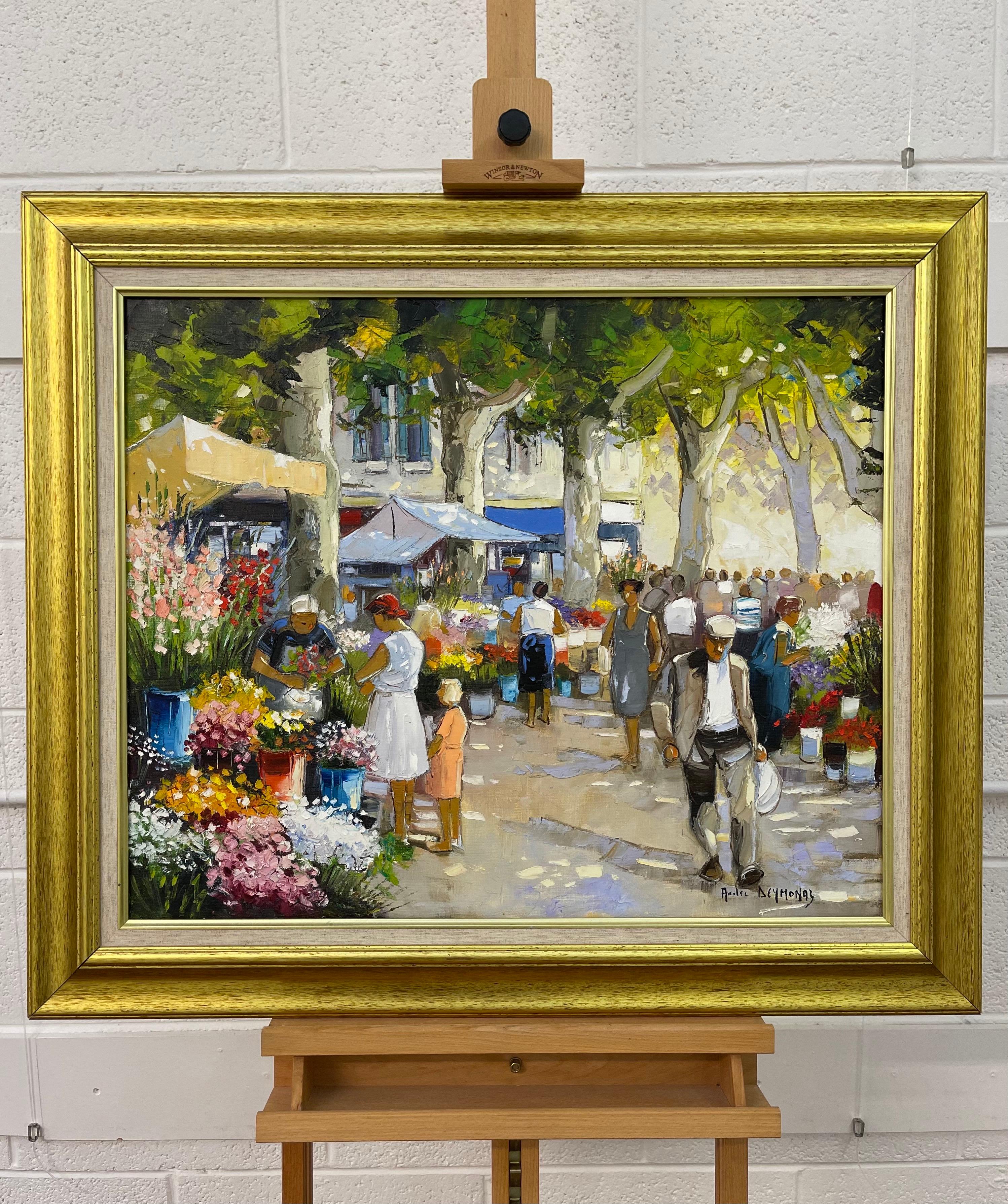 Andr Deymonaz Original Oil Painting Of Provence Flower Market By Andr Deymonaz Original Oil Painting Of Provence Flower Market By