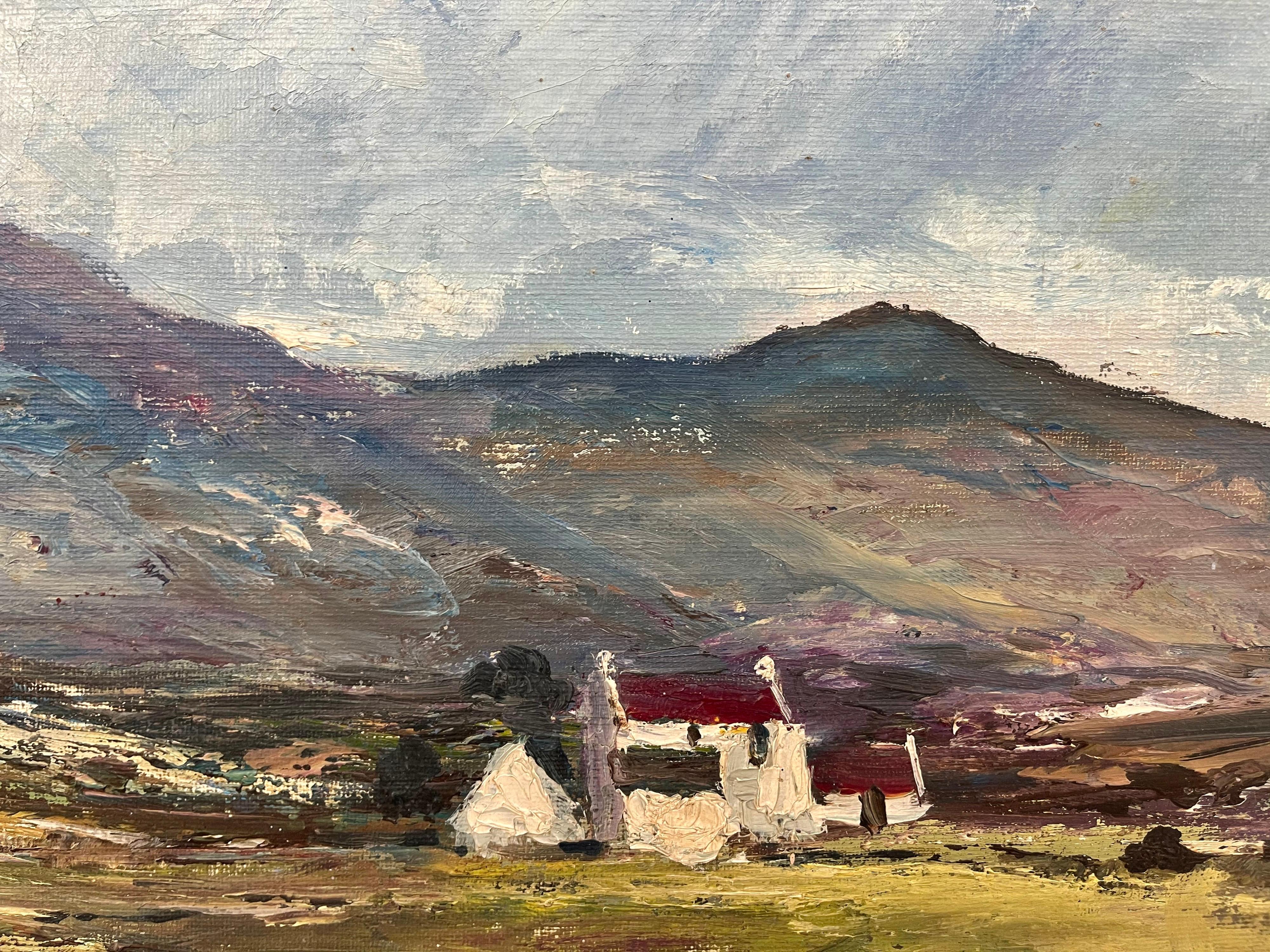 Original Post-War Oil Painting of Stormy Day in Kerry Ireland by Irish Artist For Sale 5