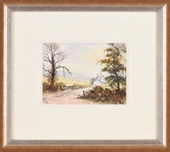 Original Watercolour of Farmhouse in the Northern Ireland Countryside