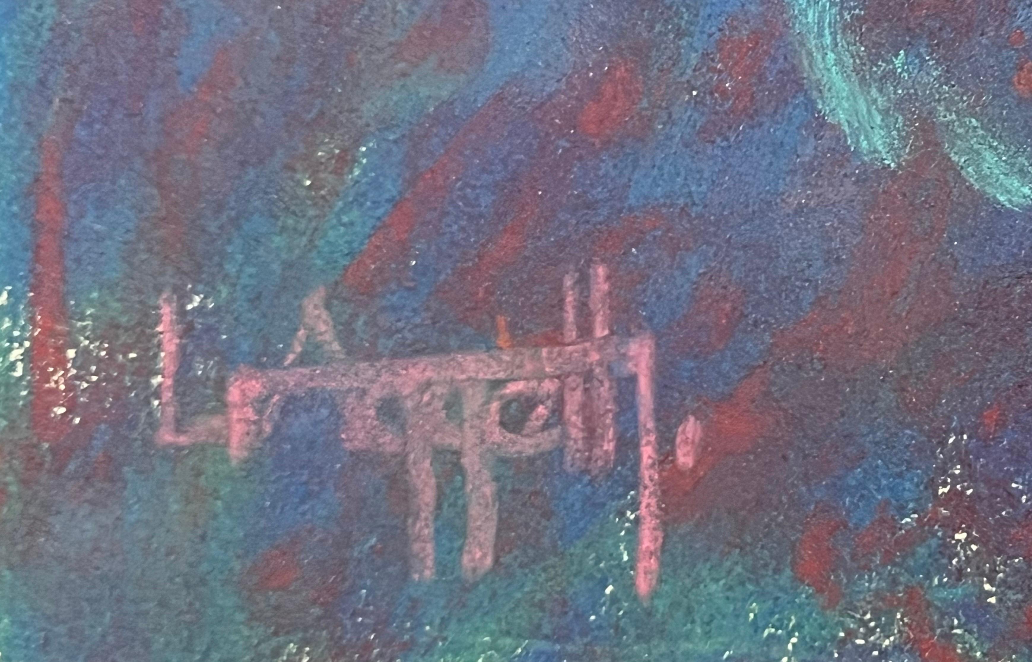 Les Andelys nella valle della Senna Francia Pastello d'artista britannico del XX secolo in vendita 5
