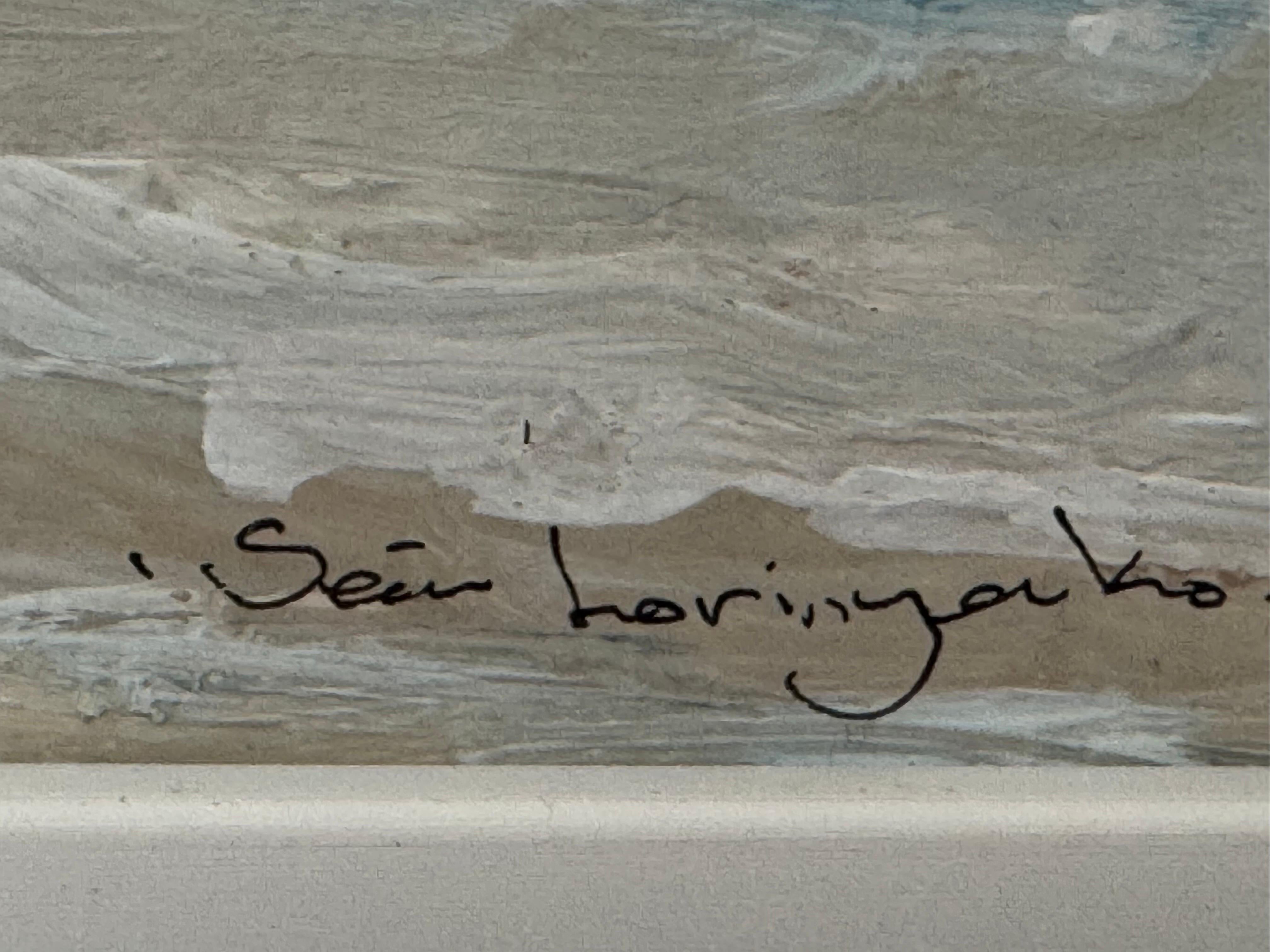 Pferderennen am Strand von Tramore in Südirland mit Bergen in der Ferne im Angebot 6