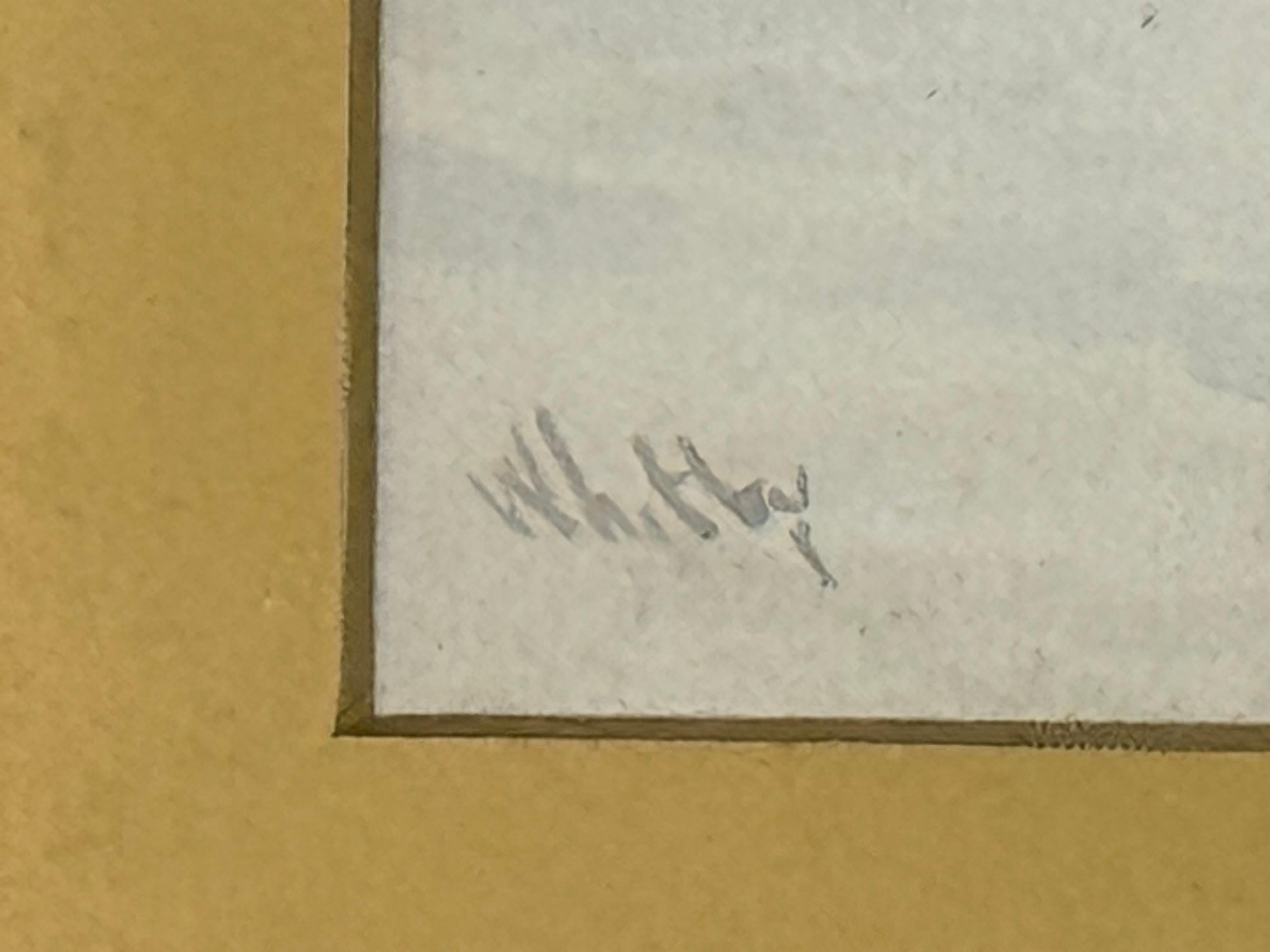 Aquarelle victorienne ancienne du port de Whitby par l'artiste britannique du XIXe siècle William Langley (1852-1922) datant d'environ 1891. 

L'œuvre d'art mesure 19 x 10.5 pouces 
Le cadre mesure 25 x 17 pouces 

Une aquarelle sereine et