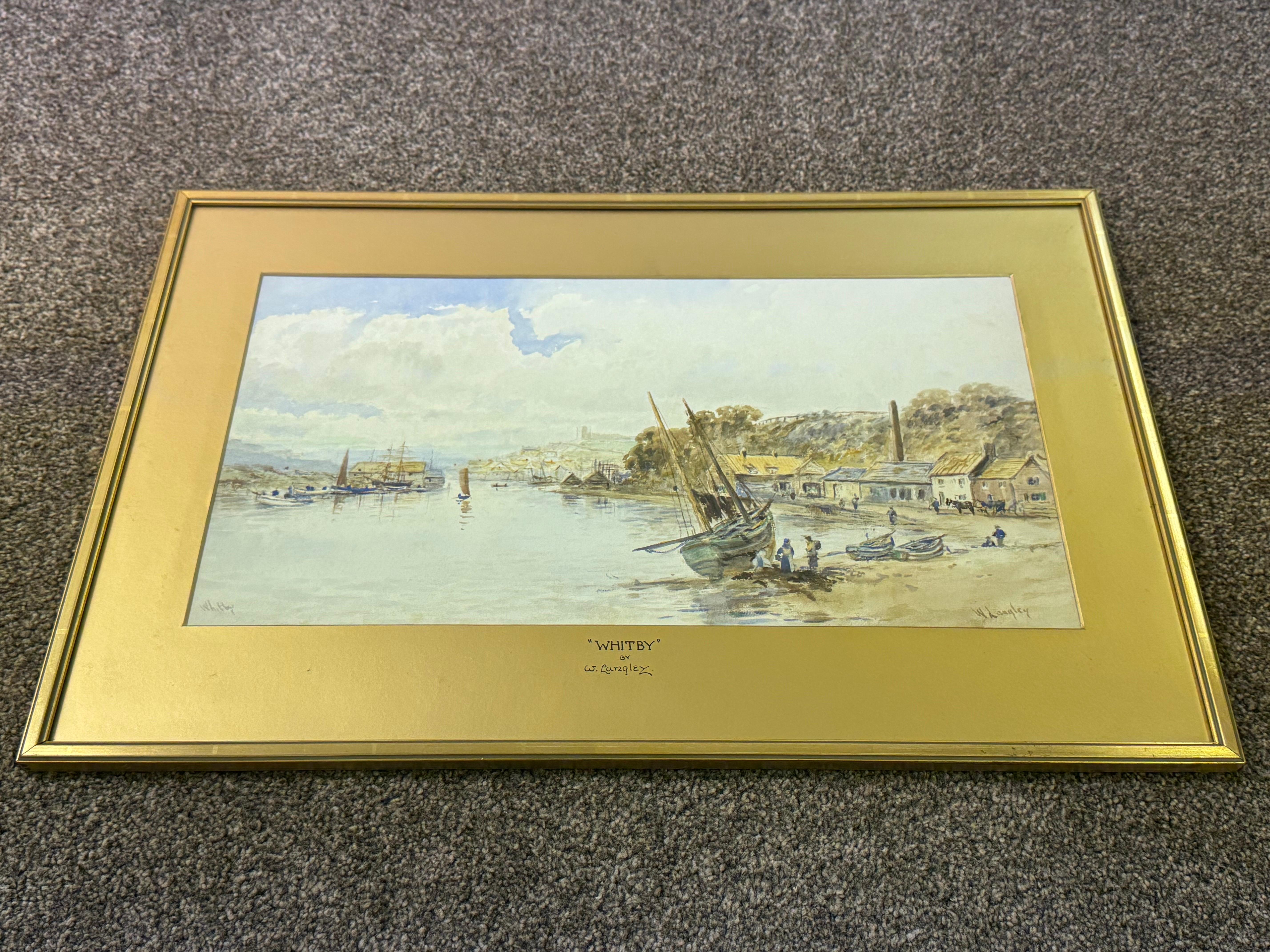 Ancienne aquarelle victorienne du port de Whitby réalisée par un artiste britannique du XIXe siècle en vente 11