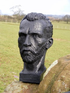 Cold Cast Bronze Bust Sculpture of Vincent Van Gogh by British Sculptor Artist