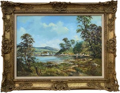 Original Post-War Oil Painting of Mulroy Bay Donegal Ireland by Irish Artist