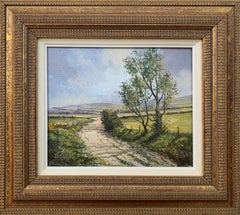 Oil Painting of Countryside near Straid in County Antrim Ireland by Irish Artist