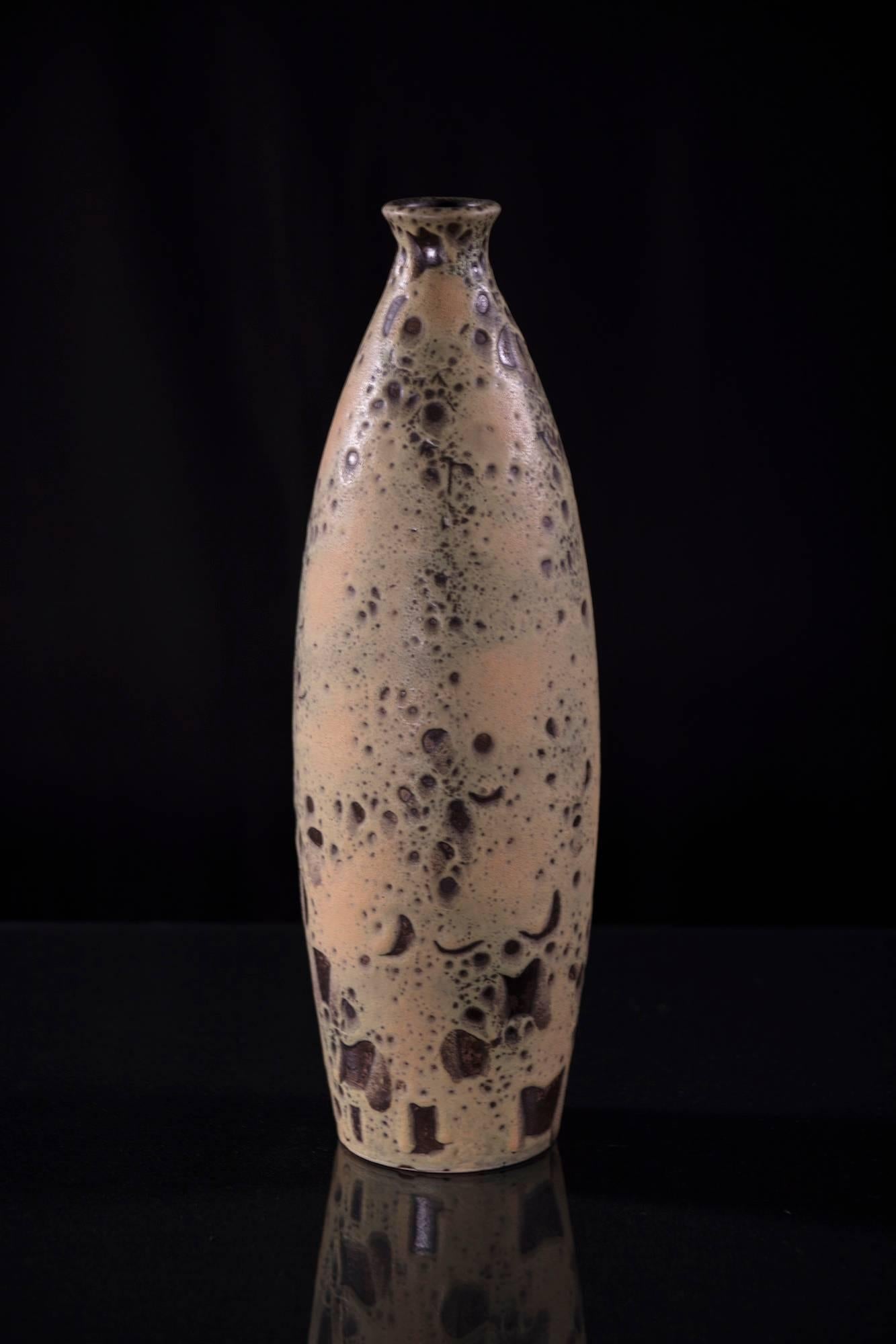 Mid Century Modernist West German Ceramic Vase - Art by Unknown