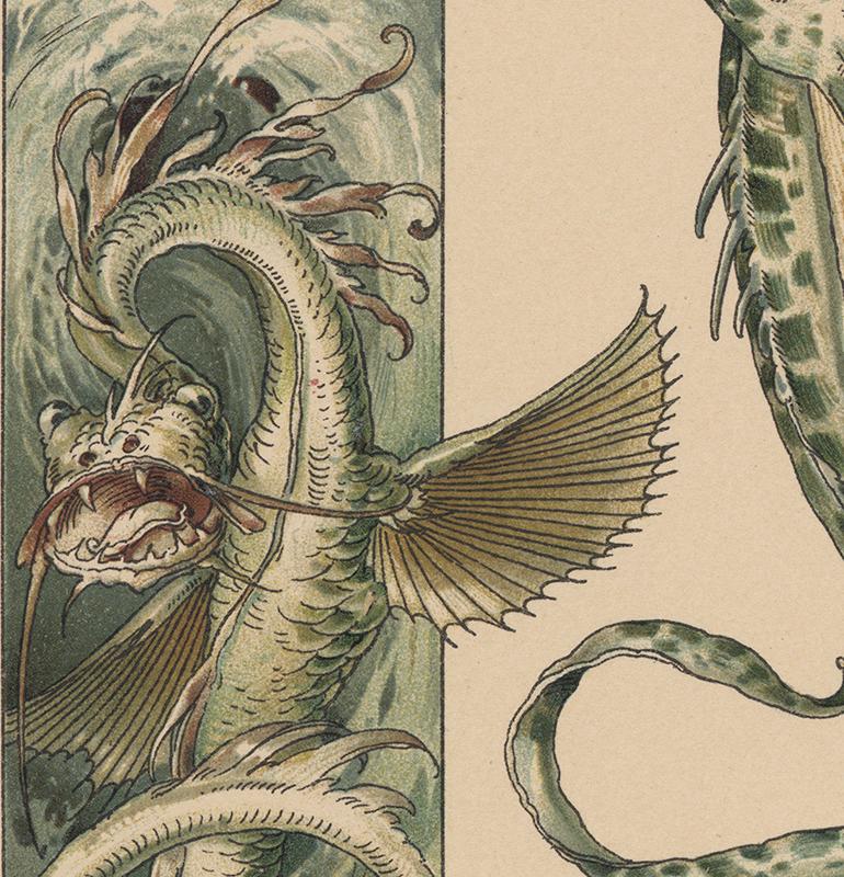 dragon art nouveau