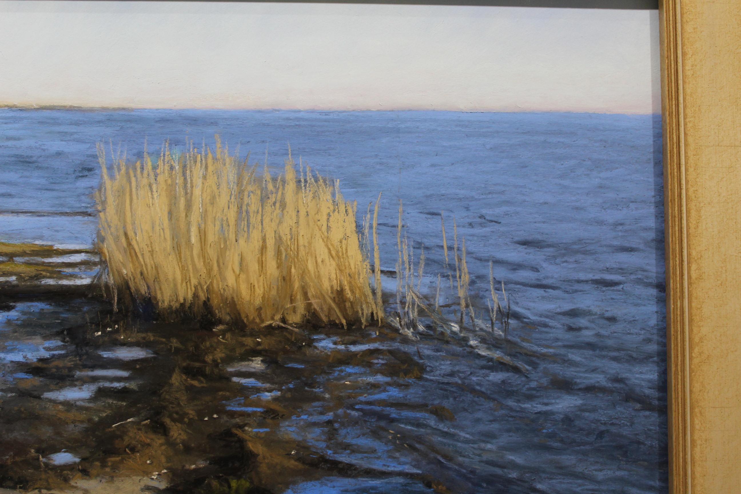 This is a drawing made using soft pastels done en plein air. The scenes are all Southern landscapes, particularly the swamps and bodies of water surrounding the greater New Orleans, LA area.