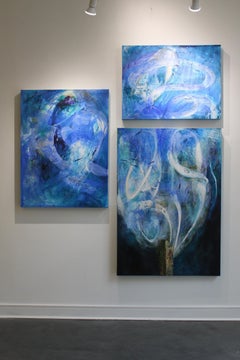 "Messages from a Water Oracle" original oil on canvas by Margaret Ross Tolbert