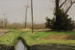 "A Clear Day" soft pastel on paper, en plein air landscape