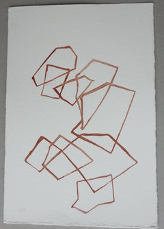 Calligraphy of water - 21st century watercolour - conceptual- Teresa Pera