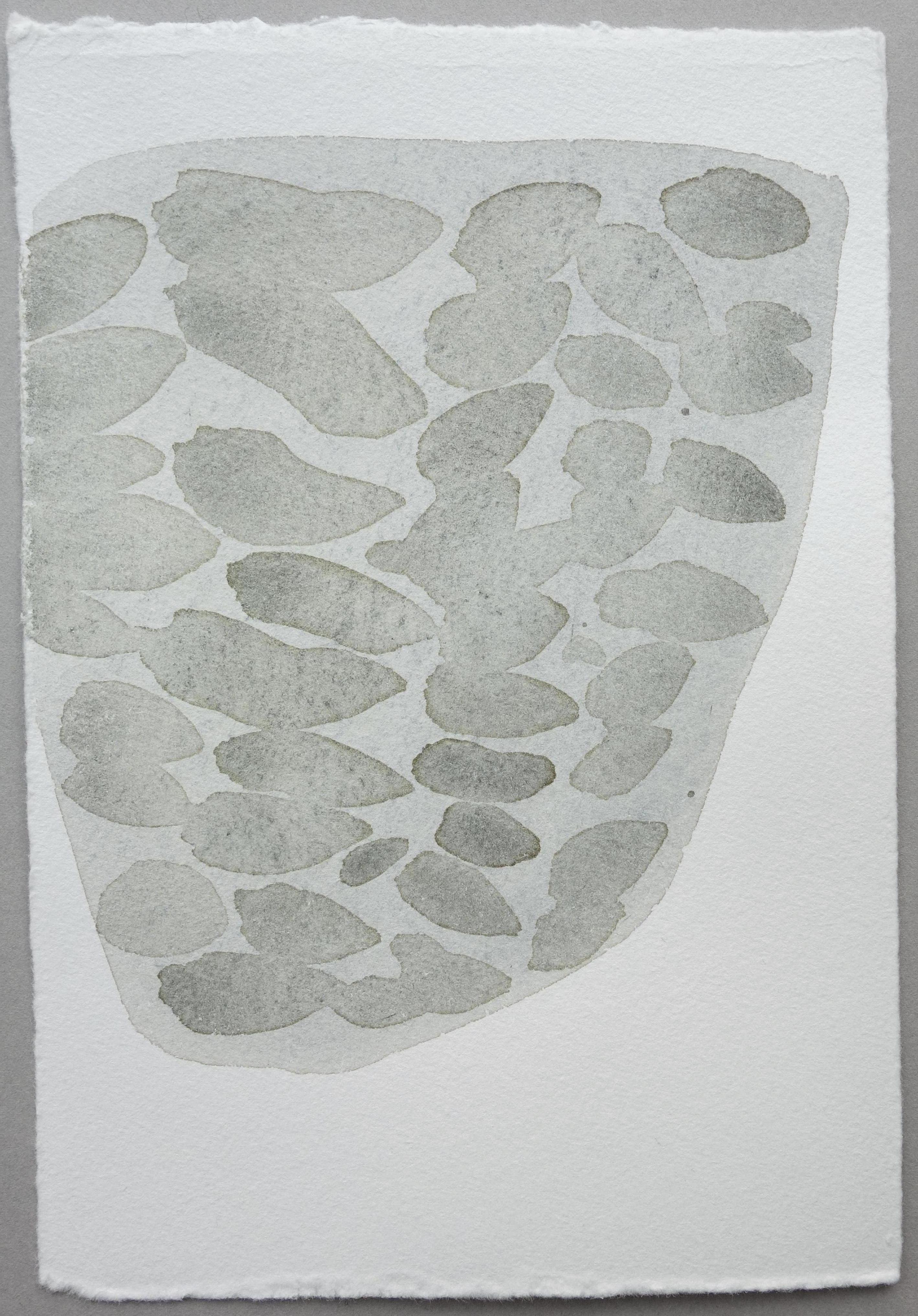 Calligraphy of water - 21st century watercolour - conceptual- Teresa Pera For Sale 6